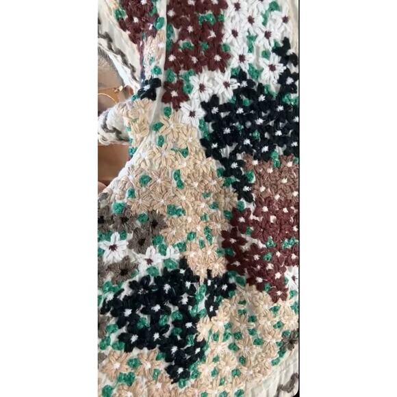Anthropologie Printed V-Neck Maxi Dress Size 6 / 18.5 PTP New w/ Tag MSRP $198 - Picture 15 of 16